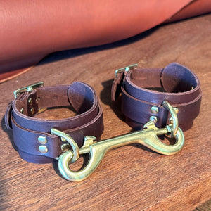 Leather Ankle Cuffs | RM Willaims Leather Bondage Ankle Cuffs