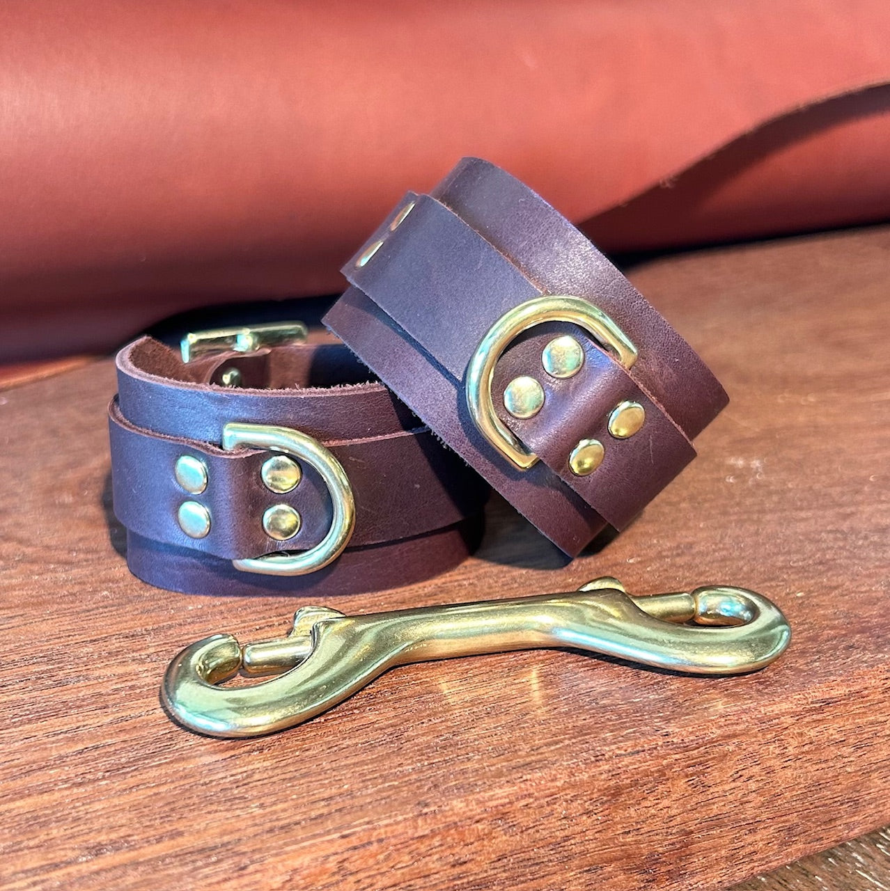 Leather Bongage Set | RM Williams Leather & Solid Brass Hardware