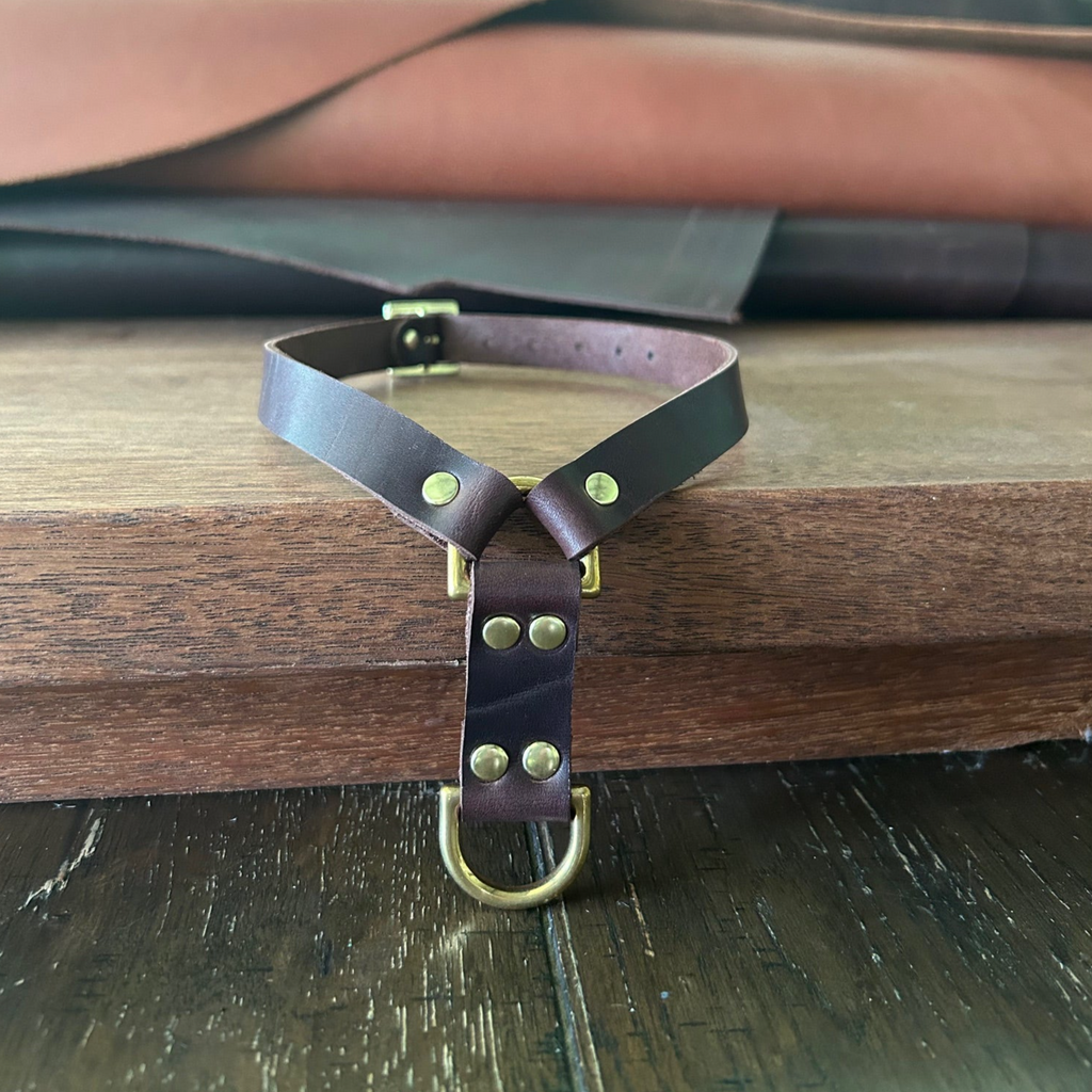 Leather Choker | RM Williams Brown Leather Collar