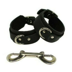 Leather Cuffs | Slimline | Silver