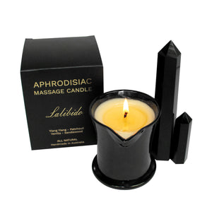 Massage Oil Candle, Massage Candle, Body Oil Candle | Aphrodisiac Blend | Enjoy 5-8 Full Body Massage Treatments | All Natural