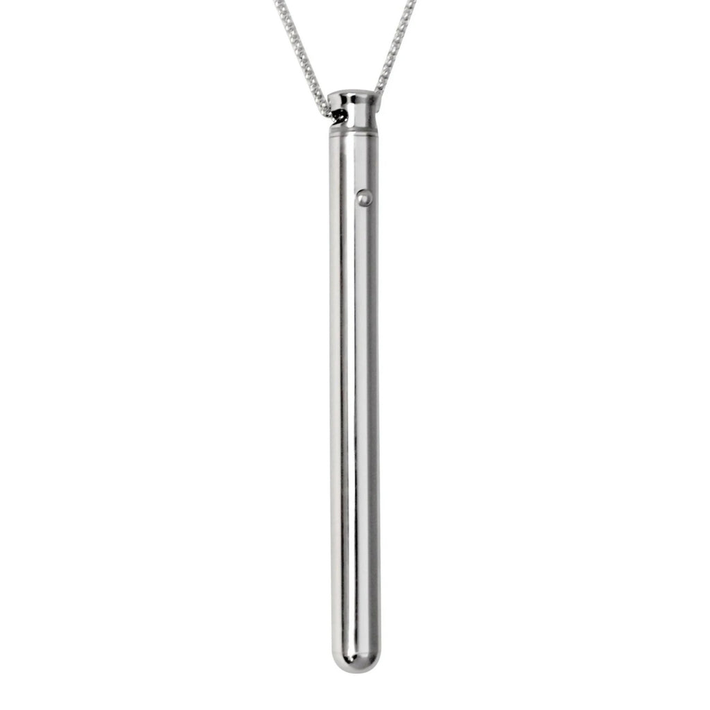 Vibrator Necklace | Silver | Multiple Vibrations | Quiet | Elegant | Discreet Vibrating Necklace