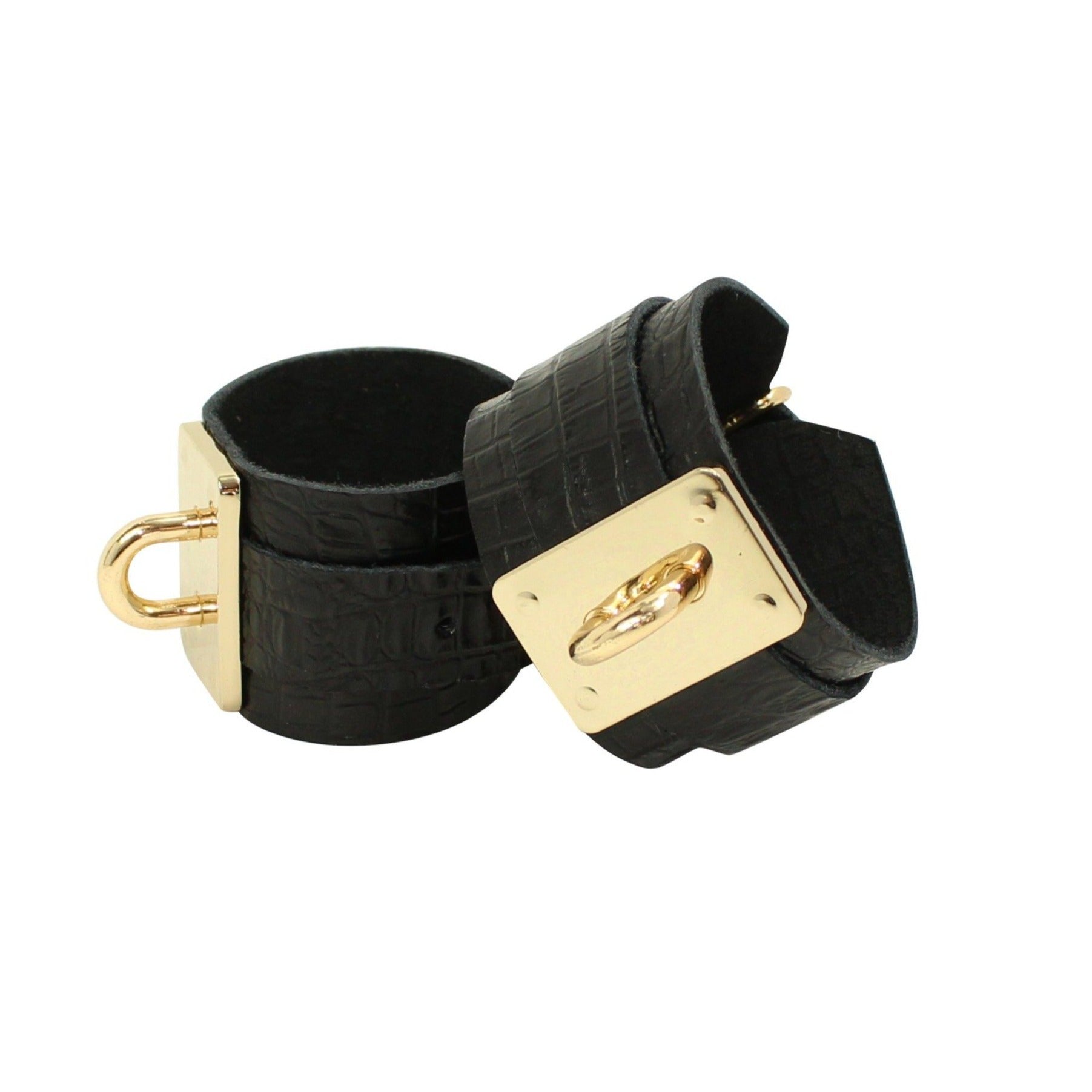 Leather Cuffs | Rose Gold