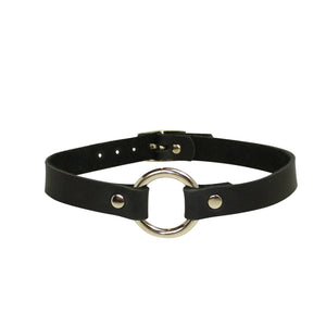 Bondage Collar | Black | Silver