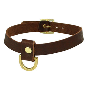 Choker | RM Williams Leather | Solid Brass