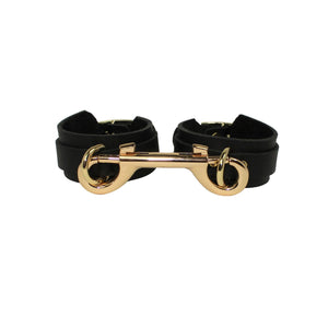 Leather Cuffs | Slimline | Gold