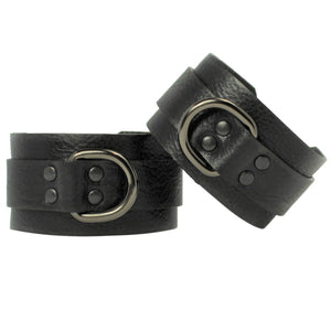 Leather Cuffs | Statement | All Black