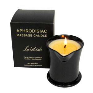 Massage Oil Candle, Massage Candle, Body Oil Candle | Aphrodisiac Blend | Enjoy 5-8 Full Body Massage Treatments | All Natural