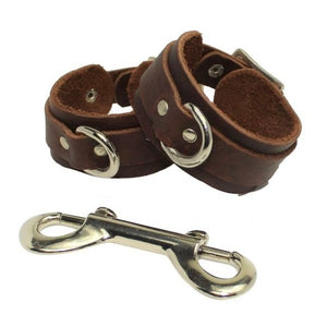 Ankle Cuffs | Wrist Cuffs | Collar | Lead | RM Williams Leather | Silver